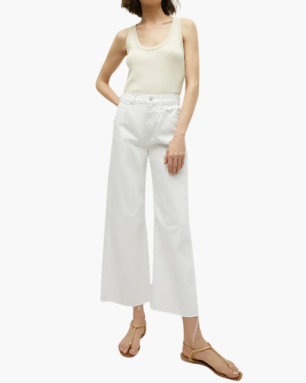 BIRKE SCOOPNECK TANK TOP IN LIMESTONE