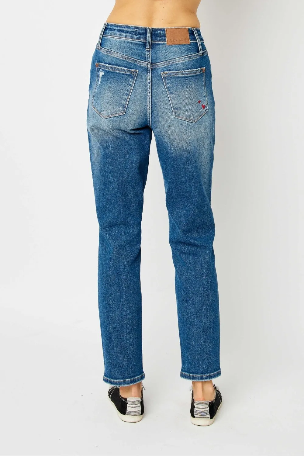 Blue Distressed Slim Jeans