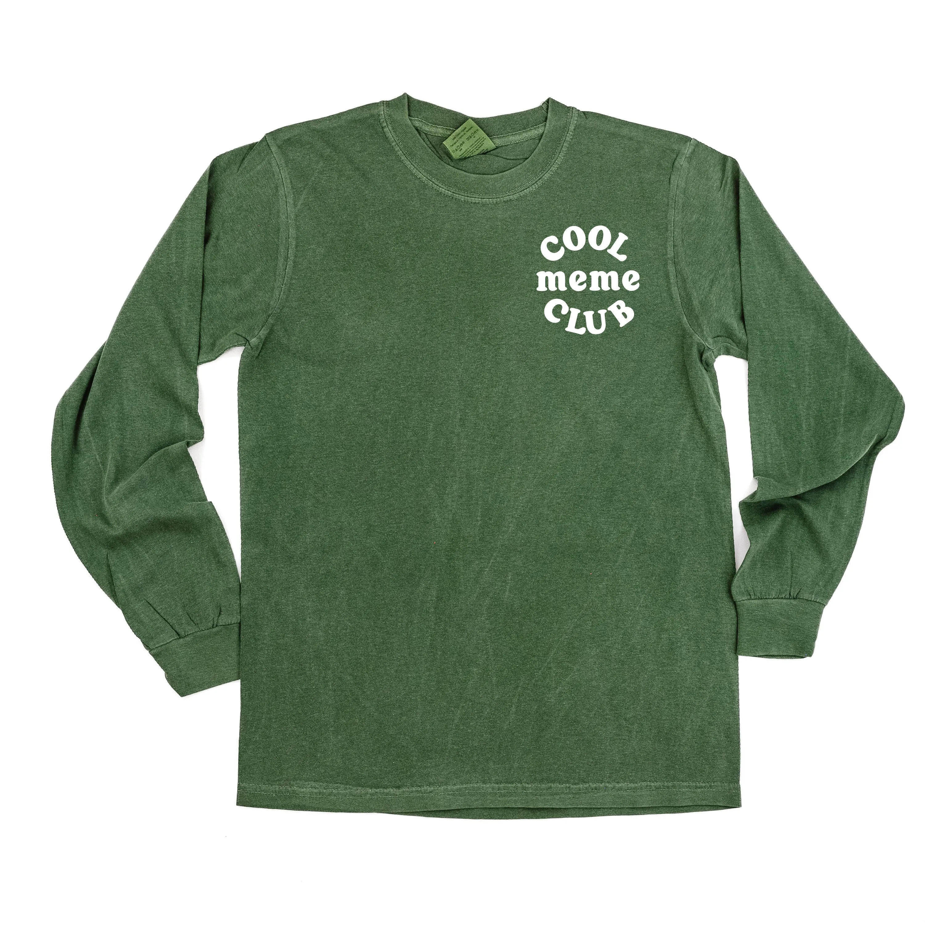 COOL Meme CLUB - Pocket Design - LONG SLEEVE COMFORT COLORS TEE