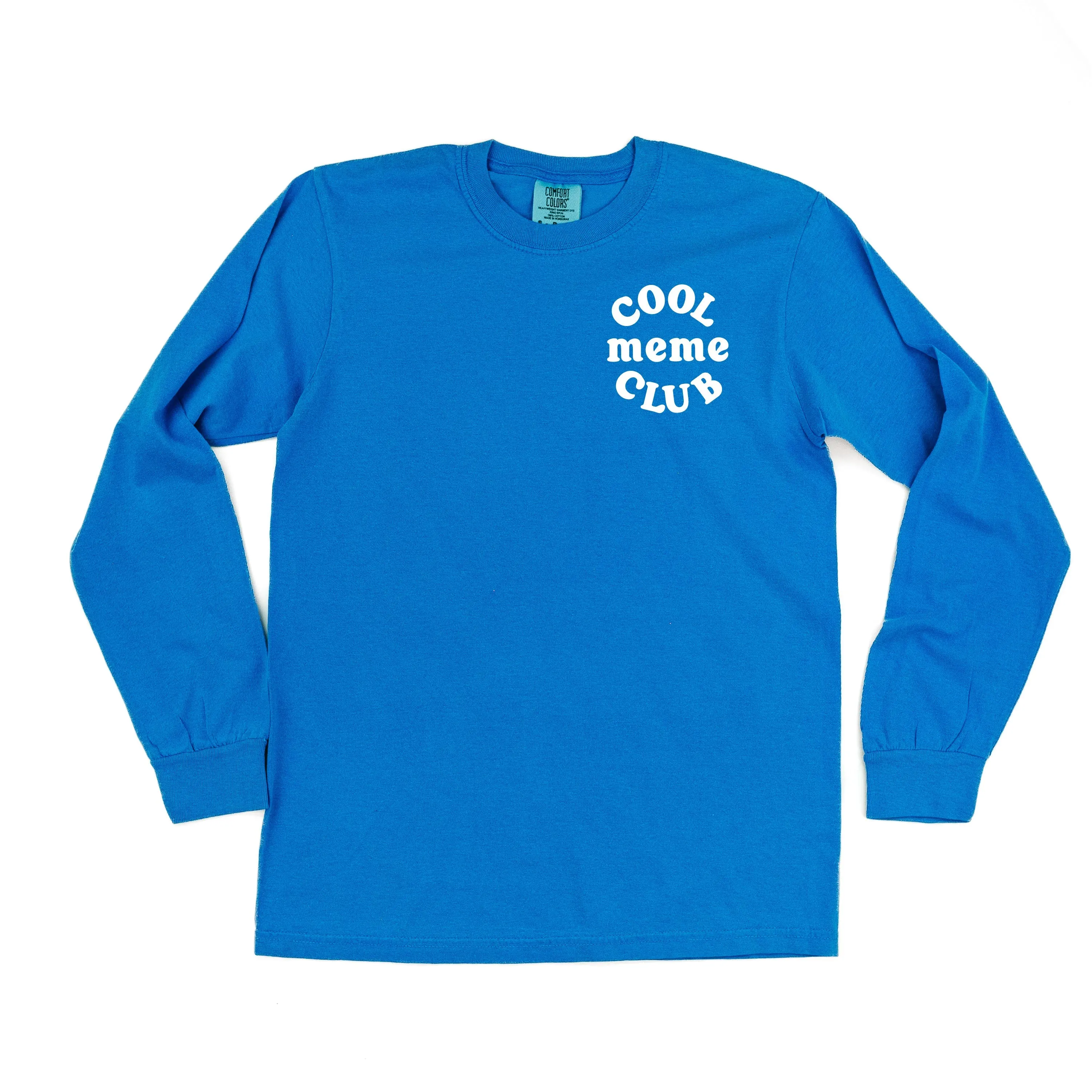 COOL Meme CLUB - Pocket Design - LONG SLEEVE COMFORT COLORS TEE