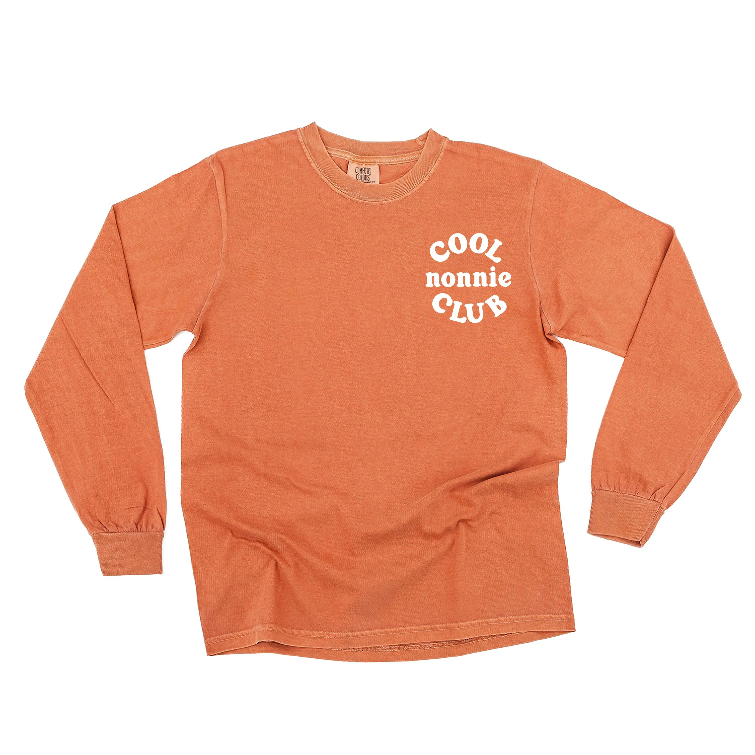 COOL Nonnie CLUB - Pocket Design - LONG SLEEVE COMFORT COLORS TEE