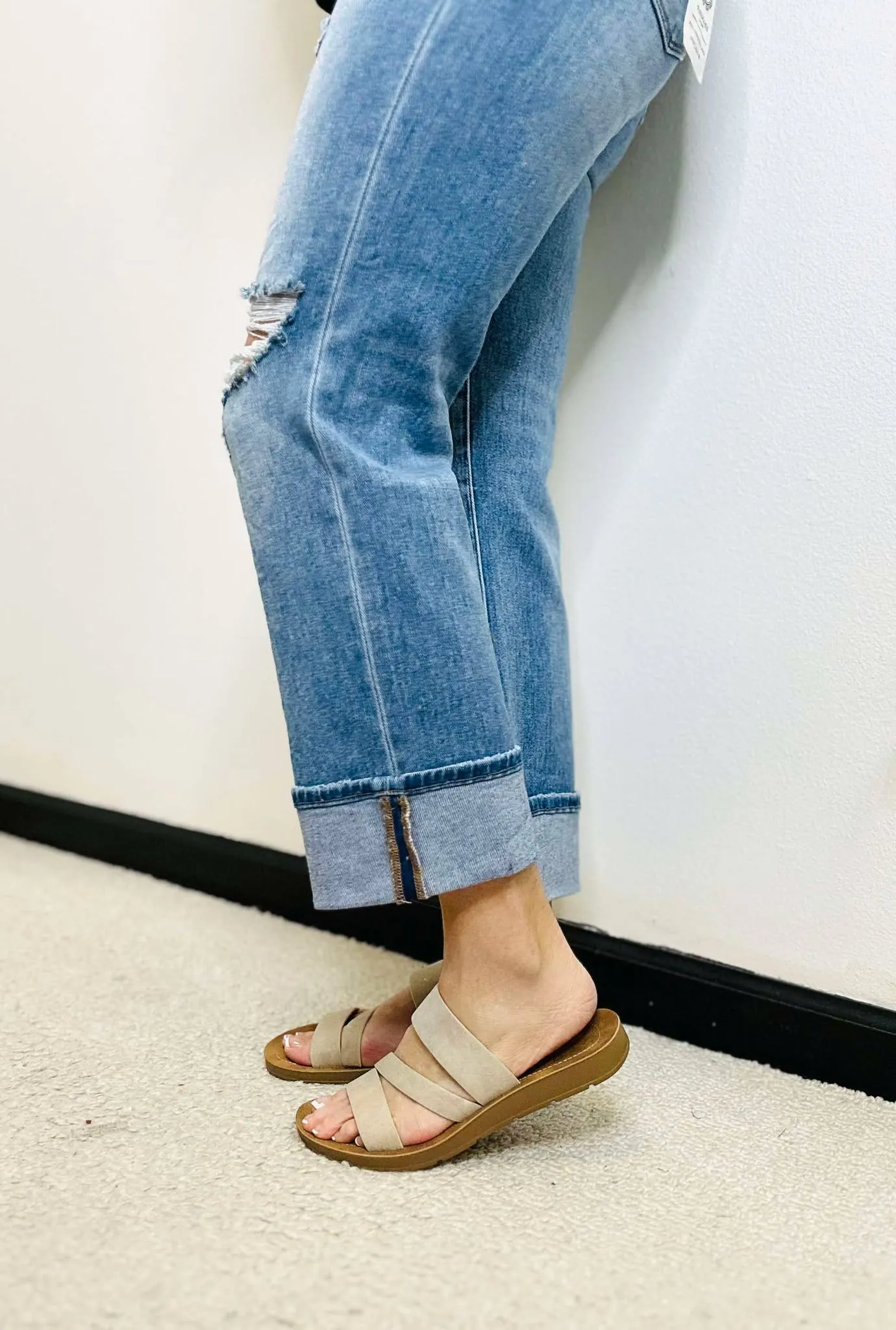 Corky's Linda Taupe Metallic Strappy Sandal