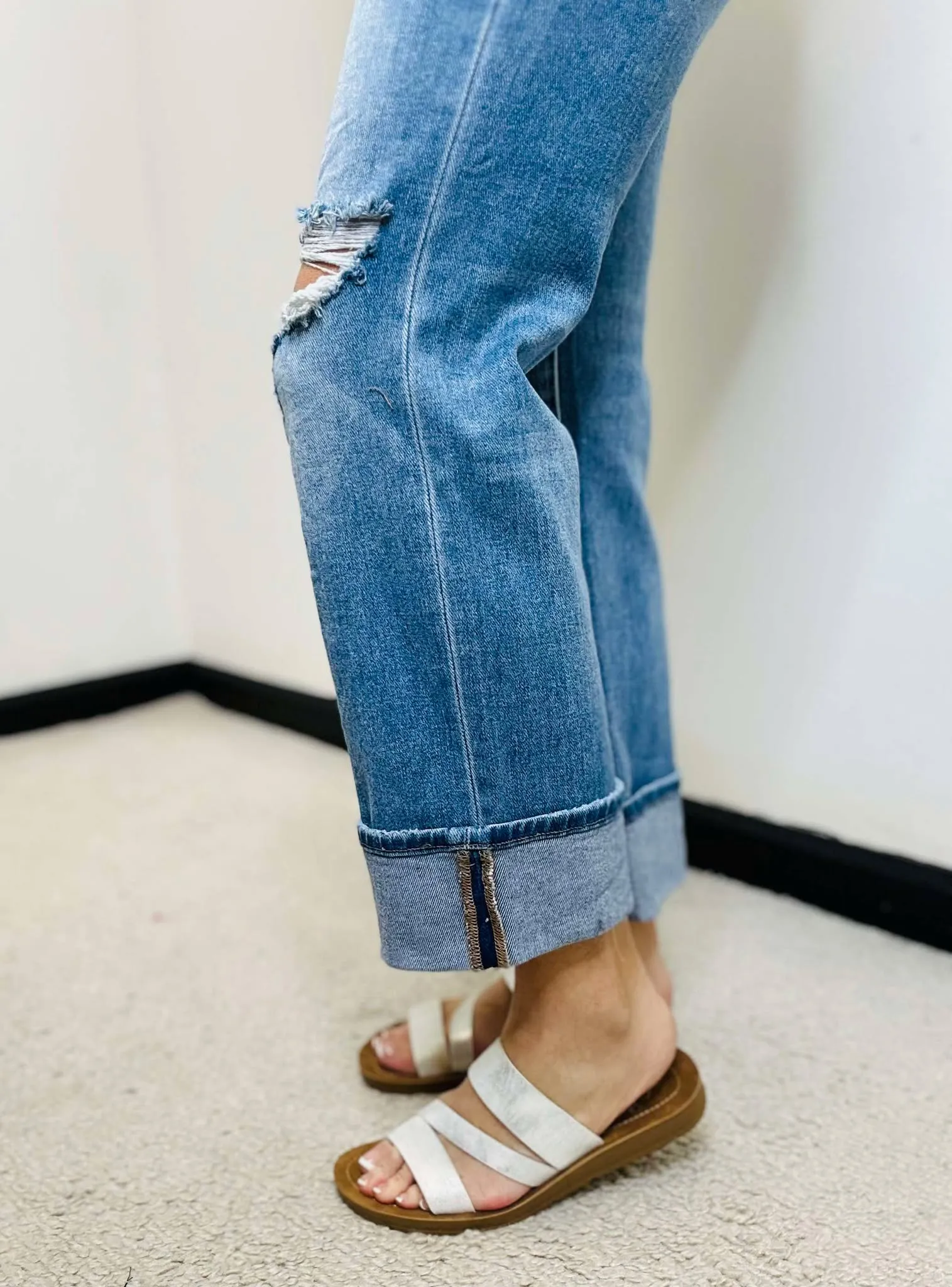Corky's Linda White Metallic Strappy Sandal