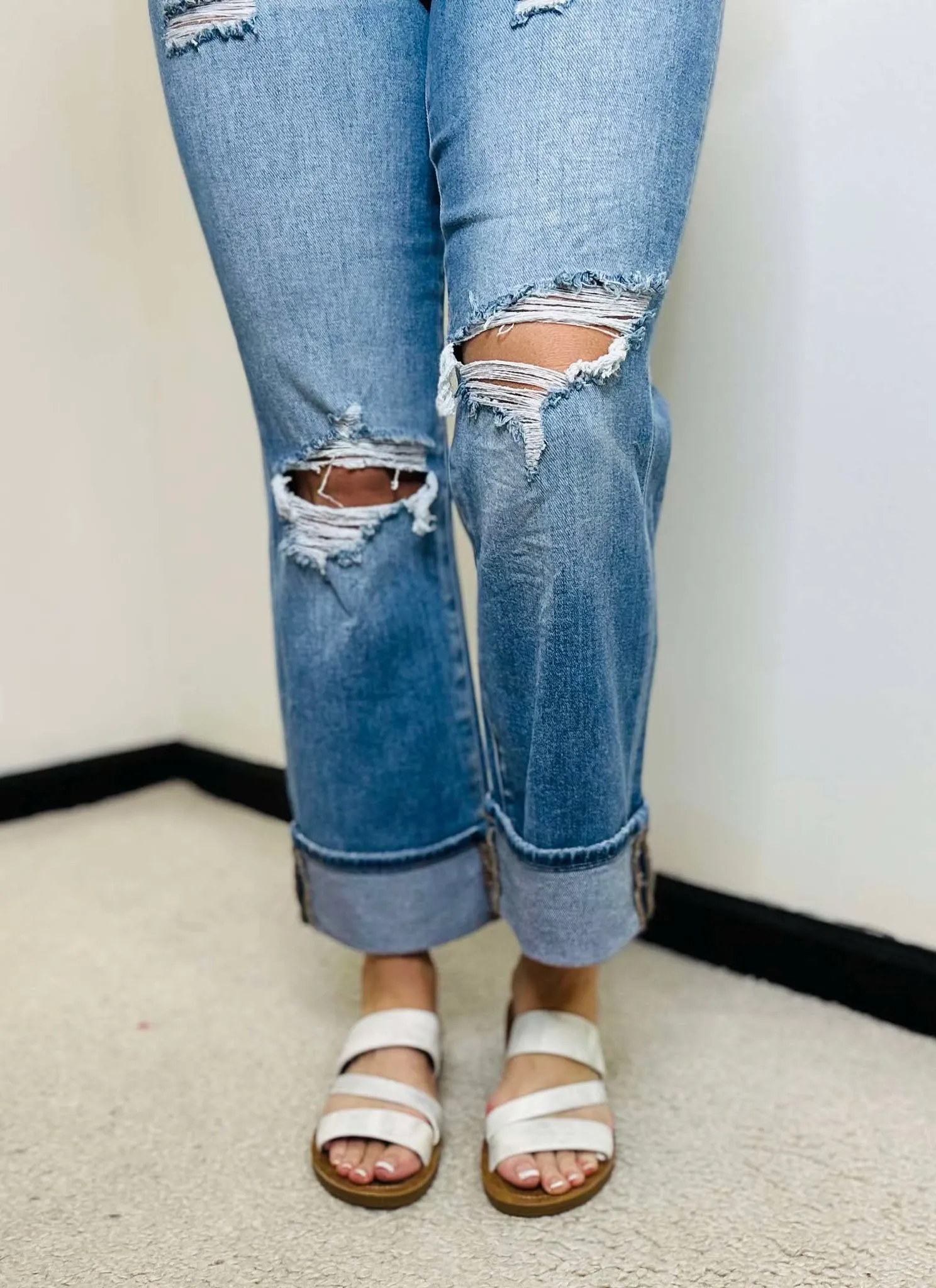 Corky's Linda White Metallic Strappy Sandal