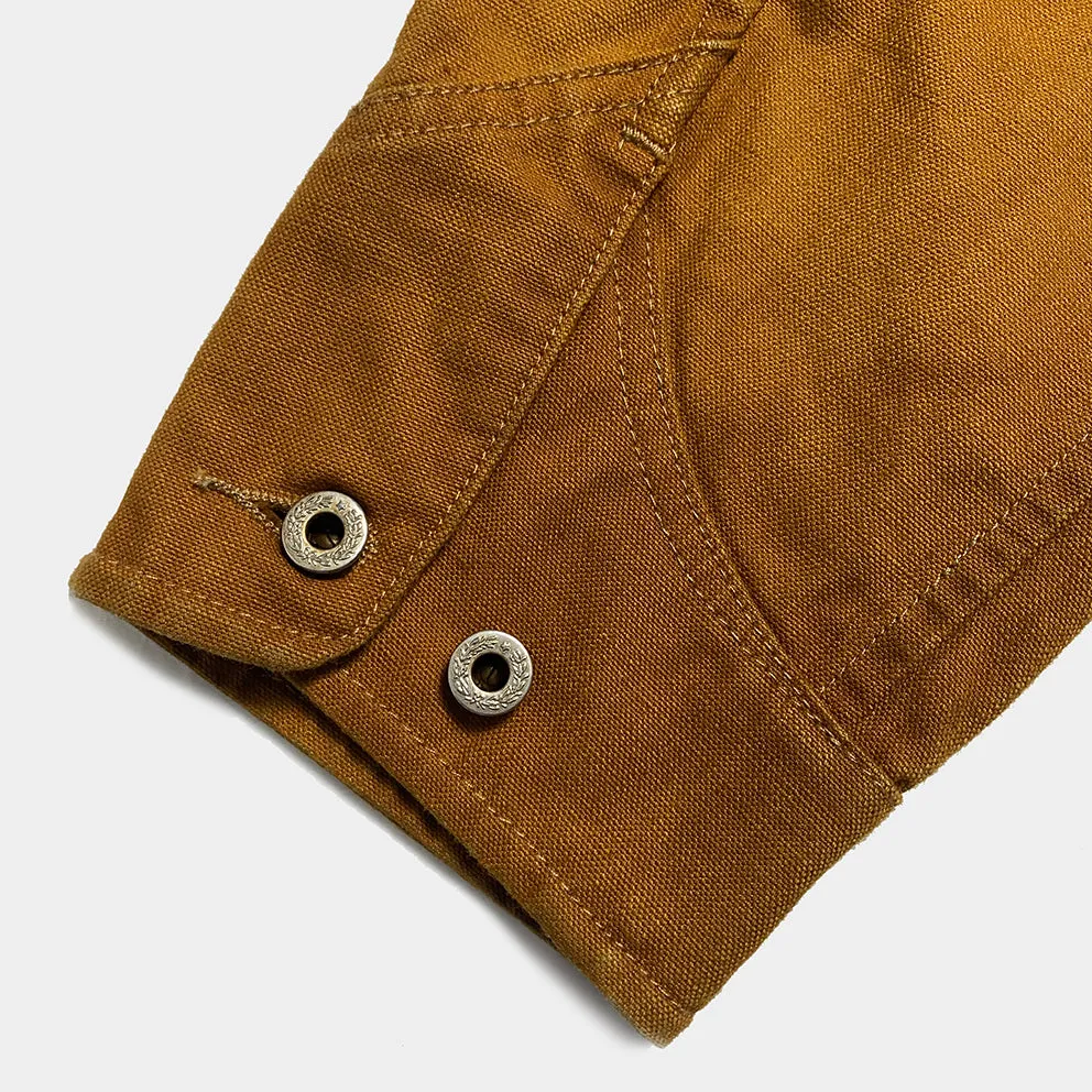 DDL 330R-TYRONE LUCKY-GOLD REGULAR FIT 2 POCKET CHORE JACKET DOUBLE GARMENT DYED-12OZ-GOLD