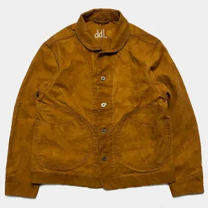 DDL 330R-TYRONE LUCKY-GOLD REGULAR FIT 2 POCKET CHORE JACKET DOUBLE GARMENT DYED-12OZ-GOLD