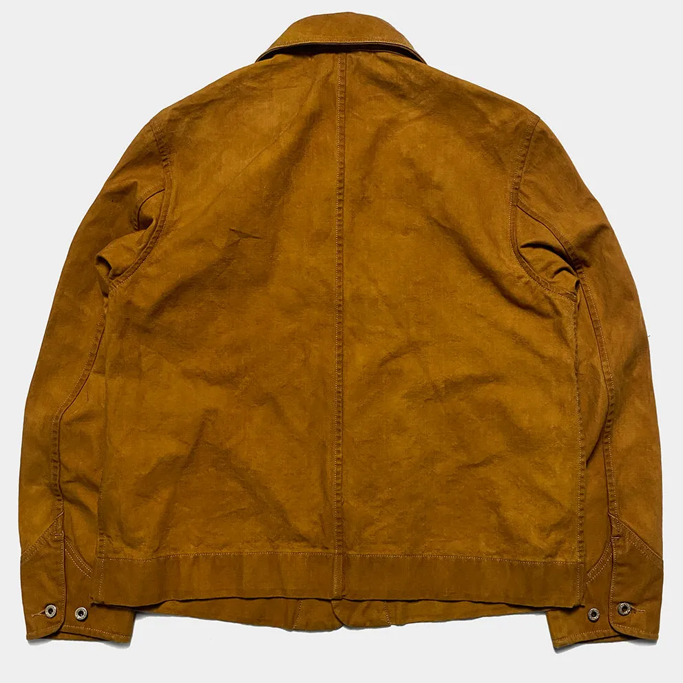 DDL 330R-TYRONE LUCKY-GOLD REGULAR FIT 2 POCKET CHORE JACKET DOUBLE GARMENT DYED-12OZ-GOLD