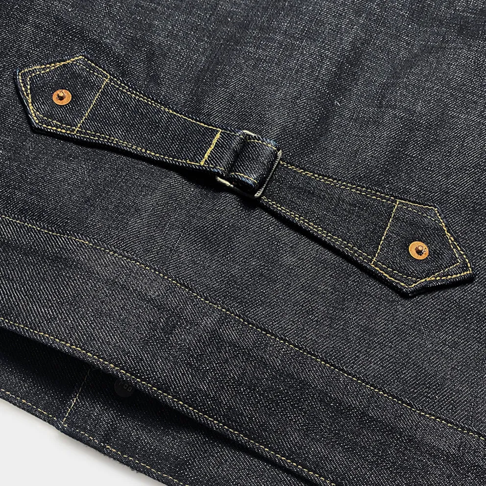 DDL 332 SWT REGULAR FIT SAWTOOTH INSPIRED 2 POCKET CONE MILLS ORGANIC COTTON DENIM JACKET-12.75OZ-RAW INDIGO