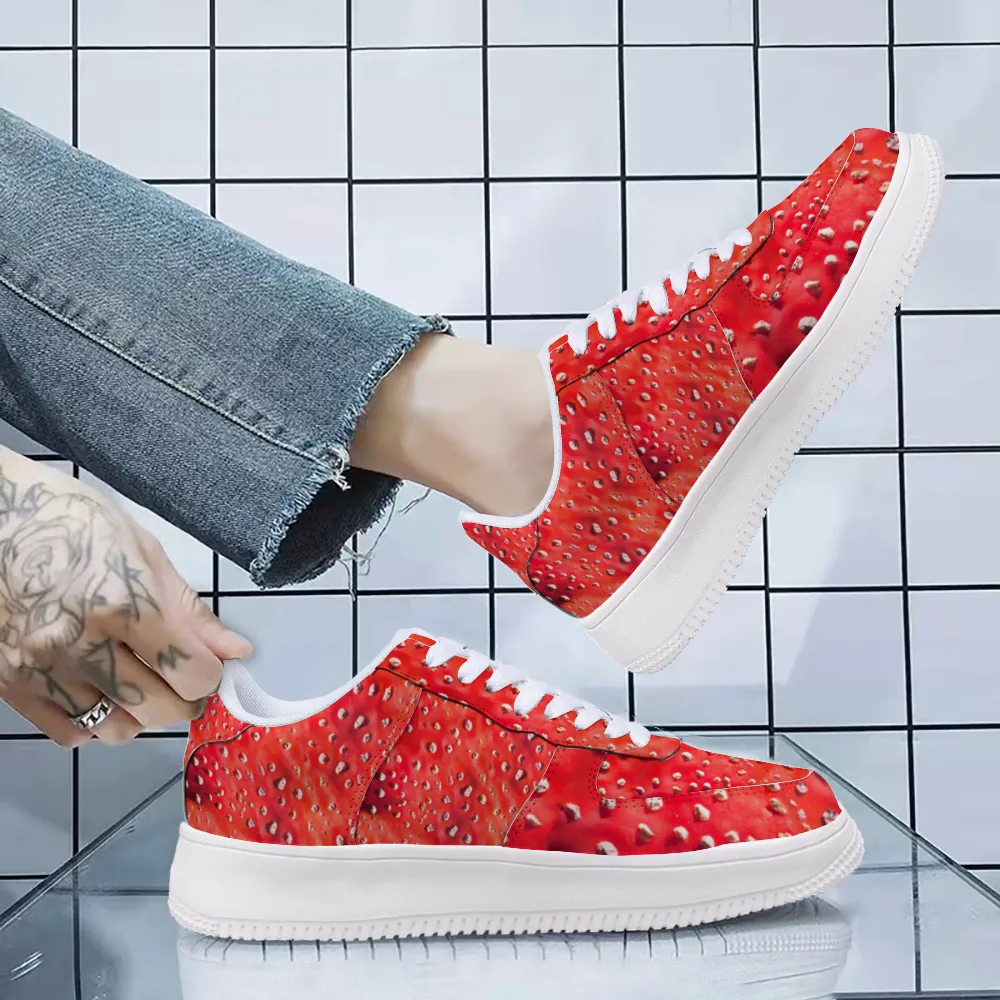 Fly Agaric All-over shoes | Hippie Raver High Top Sneakers