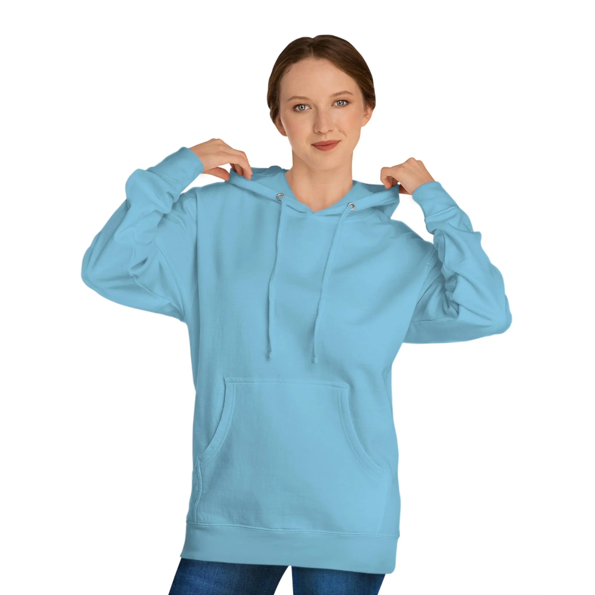 Happy Spirit Happy Life Sweatshirt, VSCO Girl Hoodie, Oversized Tumblr Hoodie, Back Print Smile Happy Mind Trendy, Beach Lake Cover Up