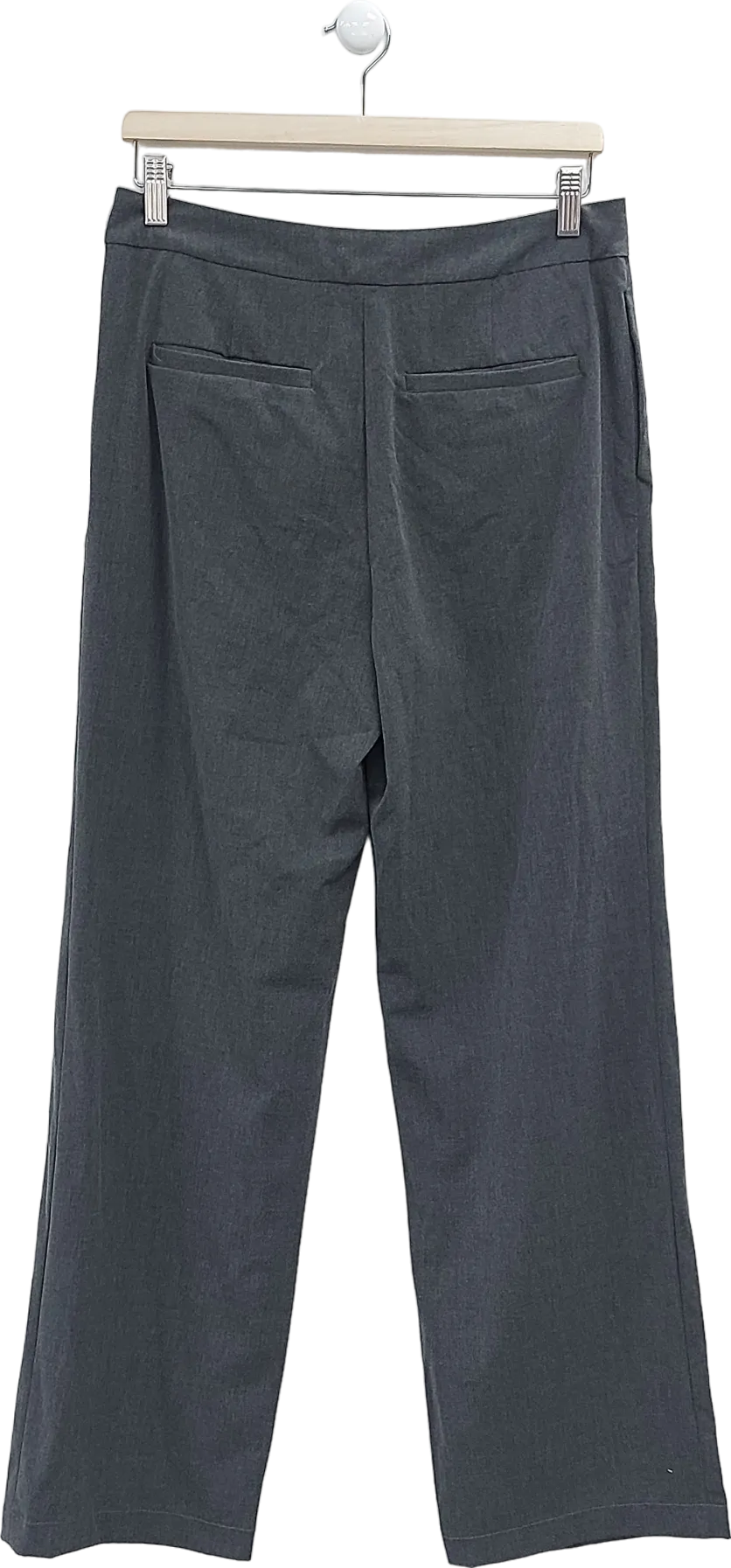 Mistress Rocks Grey Wide Leg Trousers UK M