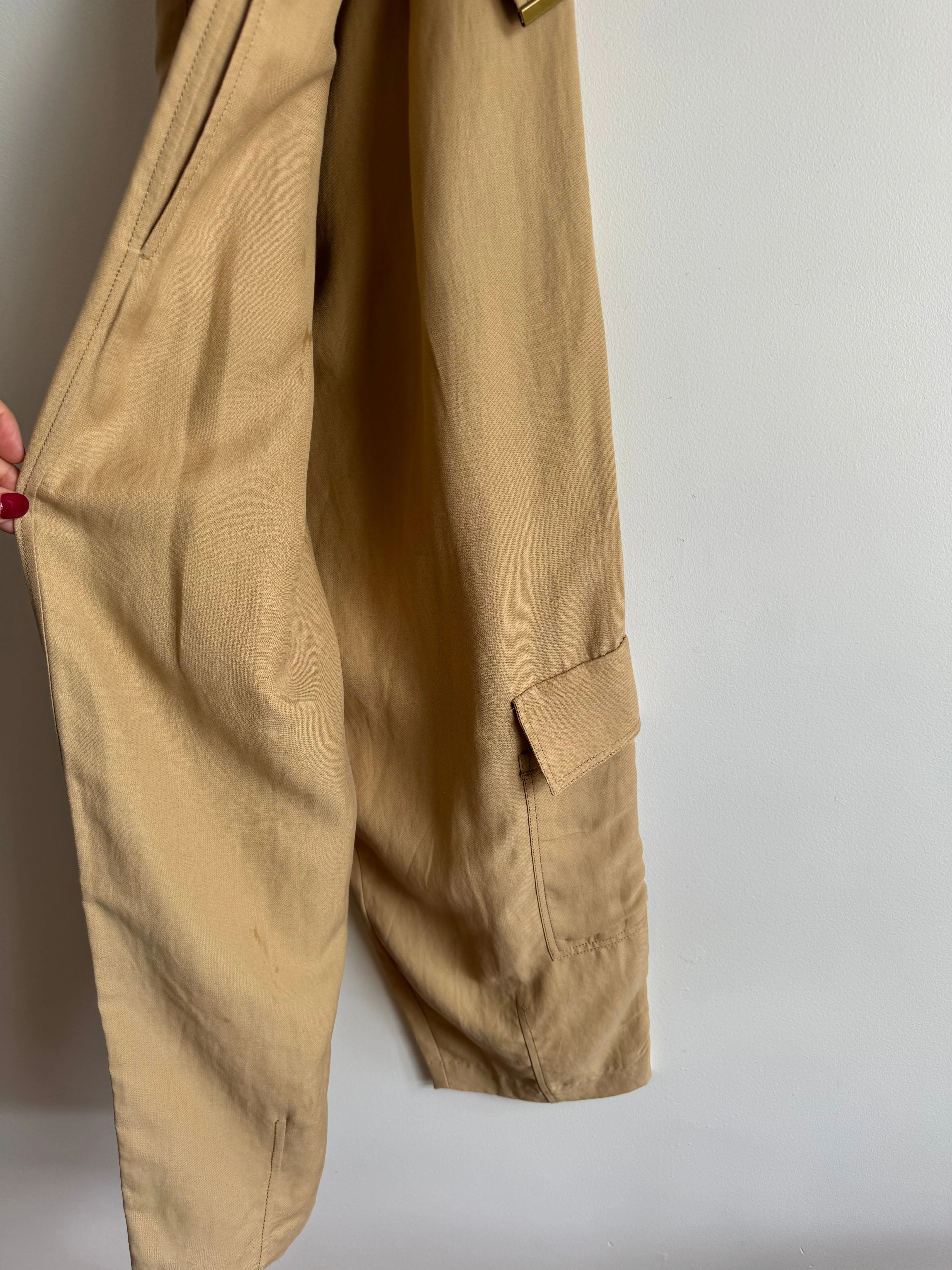 Veronika Maine Khaki Cargo Pants - Size 8