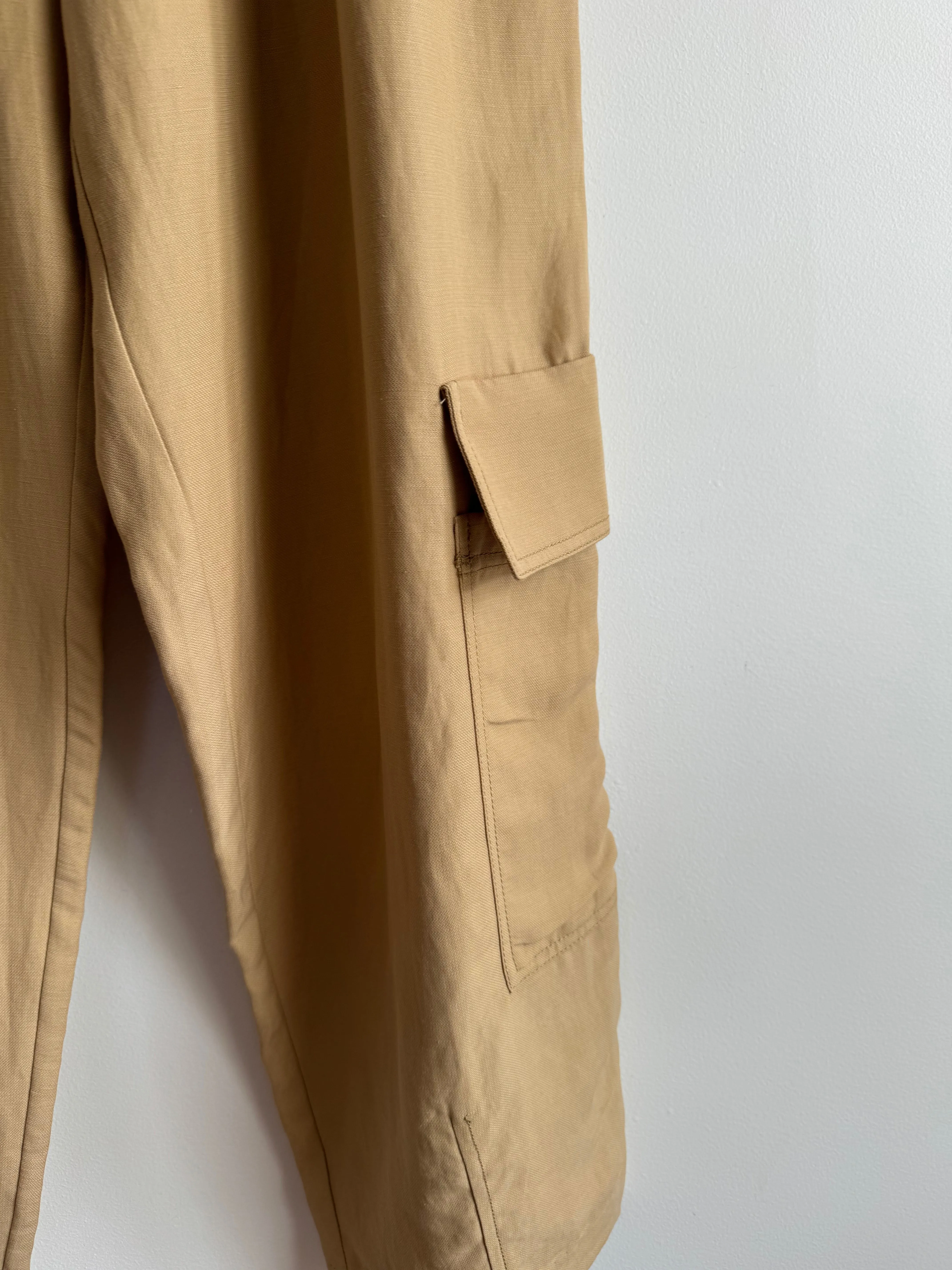 Veronika Maine Khaki Cargo Pants - Size 8