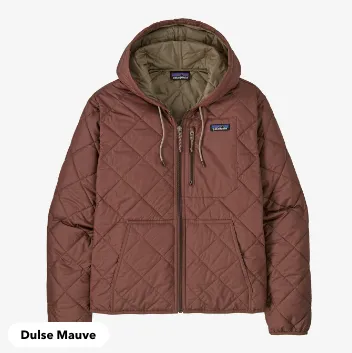 Women's Diamond Quilted Bomber Hoody
