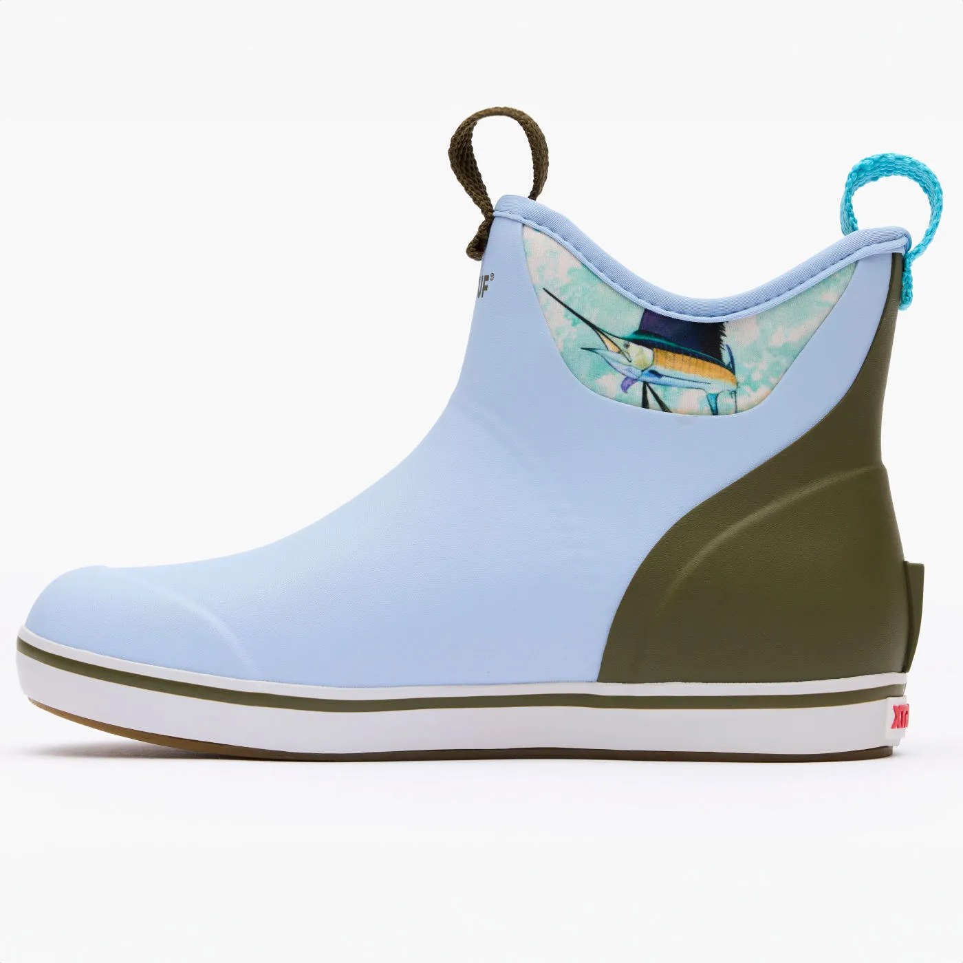 Women's Sky Blue Sailfish 6 In Ankle Deck Boot