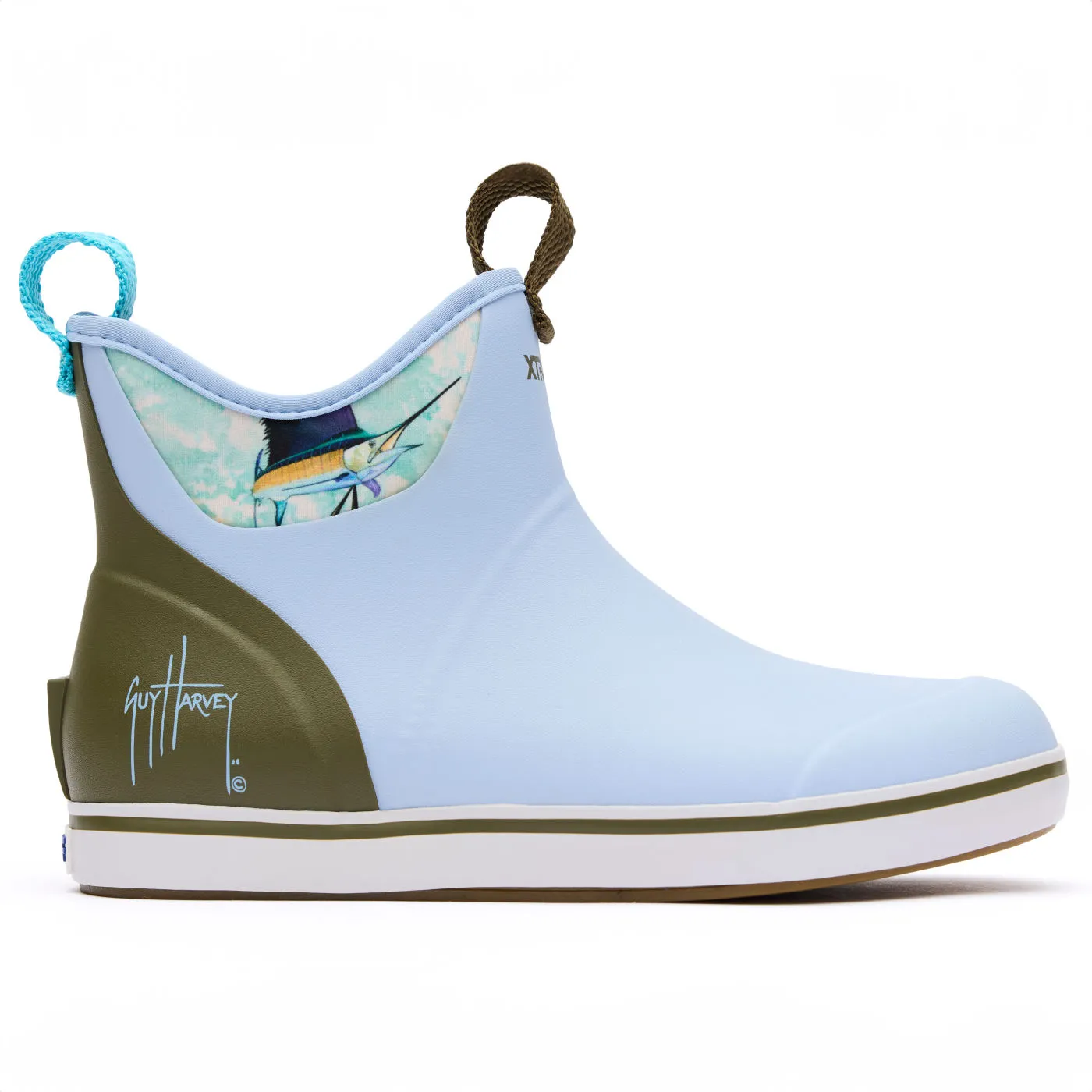 Women's Sky Blue Sailfish 6 In Ankle Deck Boot
