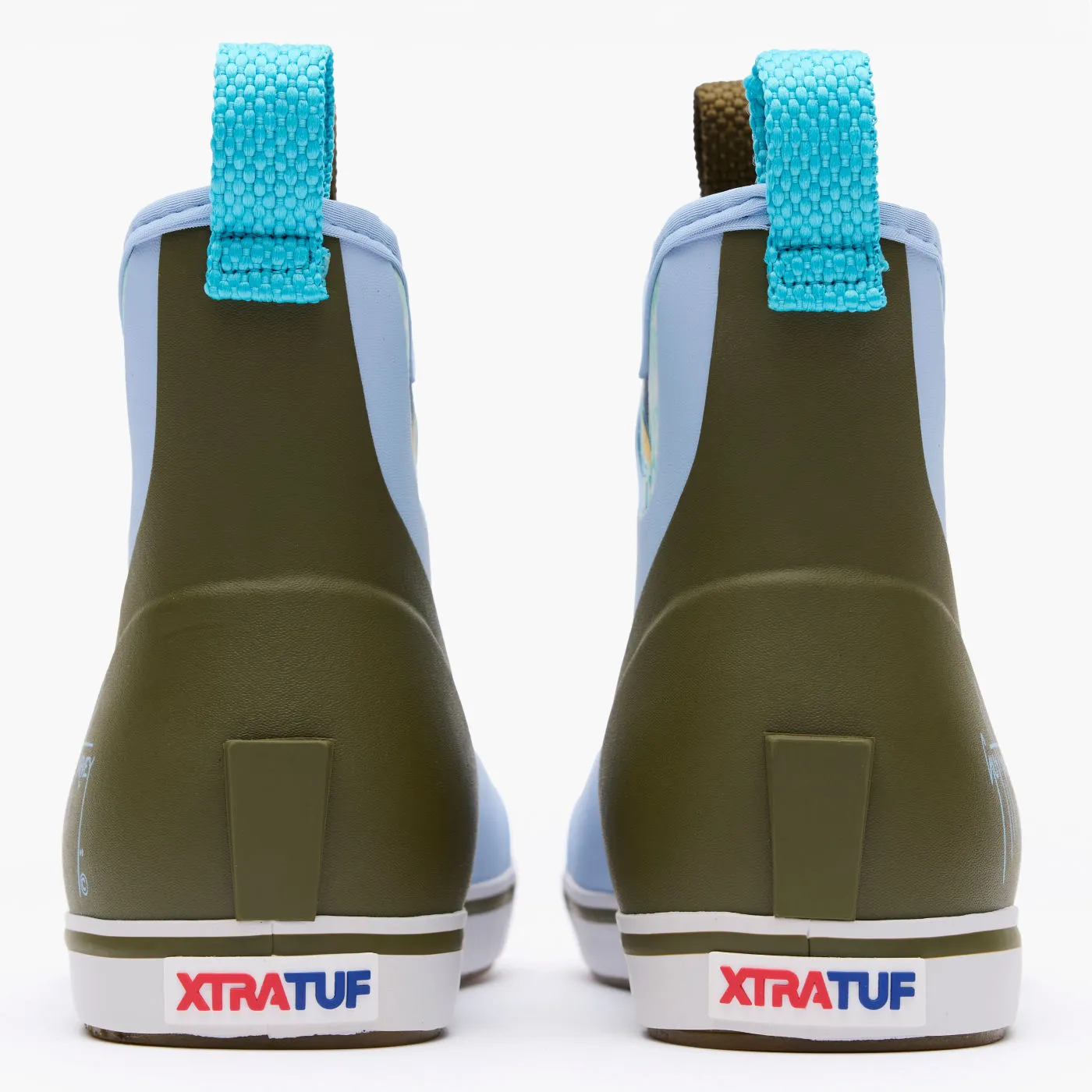 Women's Sky Blue Sailfish 6 In Ankle Deck Boot
